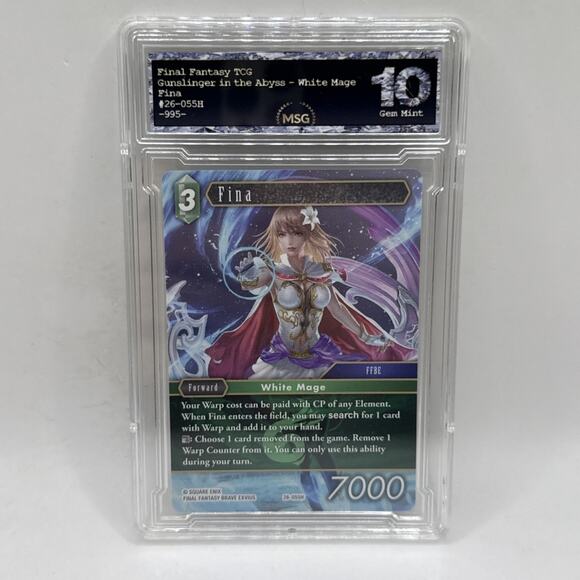 Final Fantasy TCG Gunslinger In The Abyss Fina 26-055H Graded 10 Gem Mint Card - Picture 1 of 2